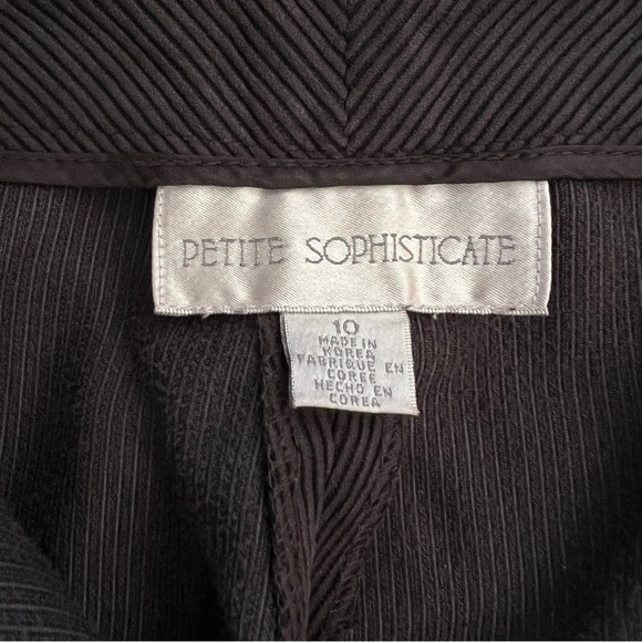 Petite Sophisticated Vintage Corduroy Dress Pants - Picture 4 of 5